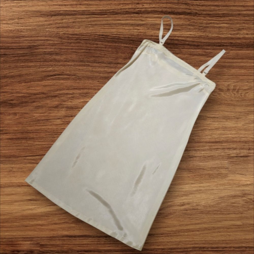 Elegant Vintage Cream Slip Dress